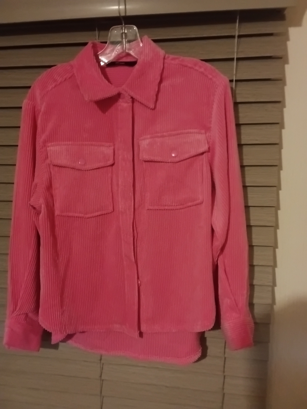 Vero Moda Pink Corduroy Button-Up Jacket
